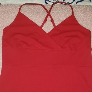 Red semi formal short dress